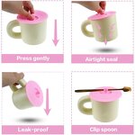 Silicone Cup Lid Factory - Dustproof Spoon Holder Mug Cover
