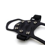 Outdoor Ice Grippers Supplier - 10-Tooth Non-Slip Velcro Crampons