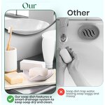 Soap Case Supplier - Silicone Lotus Design Drainable Holder