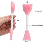 Facial Cleansing Brush Supplier - Flower Shape Wooden Handle Brush