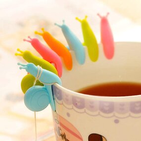 Tea Bag Holder Supplier - Snail Design Silicone Hanging Clip