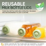 Milk Bottle Cap Supplier - 48mm Silicone Replacement Leak Resistant Lid