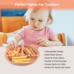 Baby Feeding Plate Factory - Divided Suction Silicone Toddler Tray