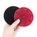 Silicone Coaster Factory - Creative Spider Web Design Cup Mat