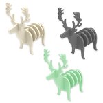 Silicone Coaster Manufacturer - Reindeer Design Heat-Resistant Cup Mat