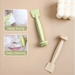 Dual-Ended Mask Brush Manufacturer - 2-in-1 Clay Applicator Scrubber