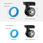 Luggage Wheel Covers Factory - Silicone Silent Spinner Protectors