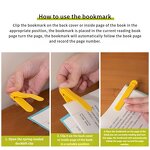 Bookmark Supplier - Auto-Page-Follow Silicone Reading Tracker