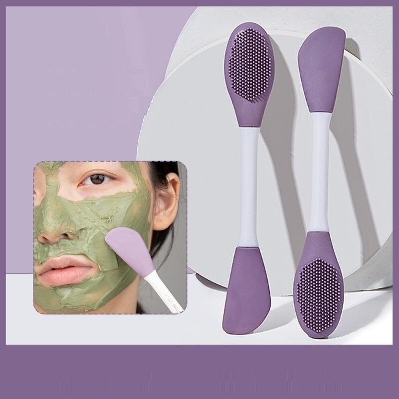Dual-Ended Facial Brush Factory - Silicone Mask Applicator Spatula