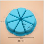 Cake Mold Factory - 8-Compartment Triangle Silicone Mold