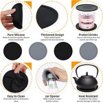 Cup Coaster Manufacturer - 10cm Round Non-Slip Heat Resistant Mat