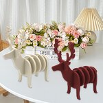 Silicone Coaster Manufacturer - Reindeer Design Heat-Resistant Cup Mat