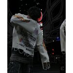 Long Sleeve T-Shirt Factory - Custom Waffle Distress Raw Hem Tee