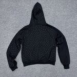 Men's Hooded Sweatshirt Factory - Custom Acid Wash Rhinestone Hoodie