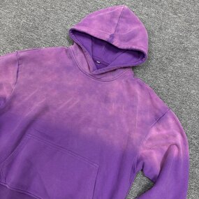 Men's Hooded Sweatshirt Factory - Custom Acid Wash Rhinestone Hoodie