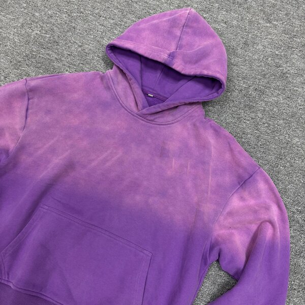 Men's Hooded Sweatshirt Factory - Custom Acid Wash Rhinestone Hoodie