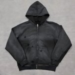 Men's Hoodie Factory - Custom 500GSM Acid Wash French Terry Hoodie