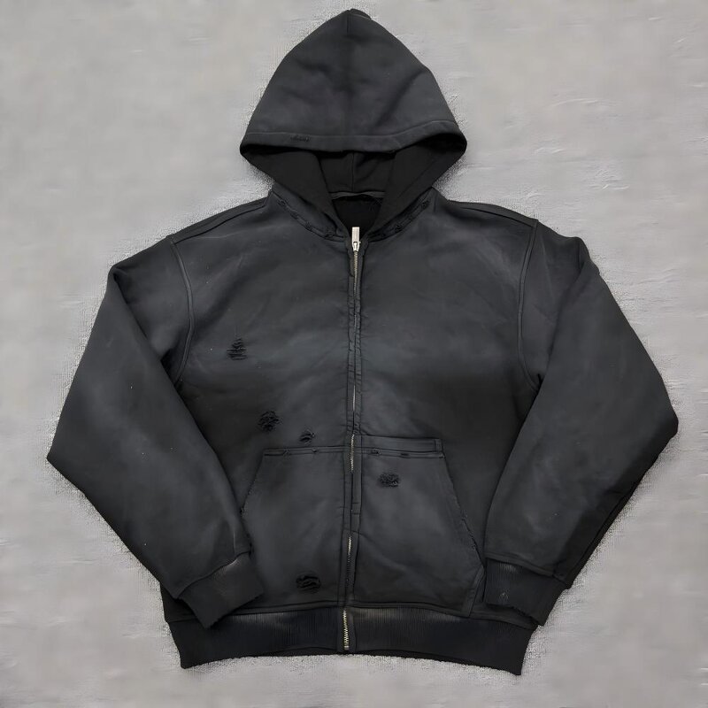 Men's Hoodie Factory - Custom 500GSM Acid Wash French Terry Hoodie