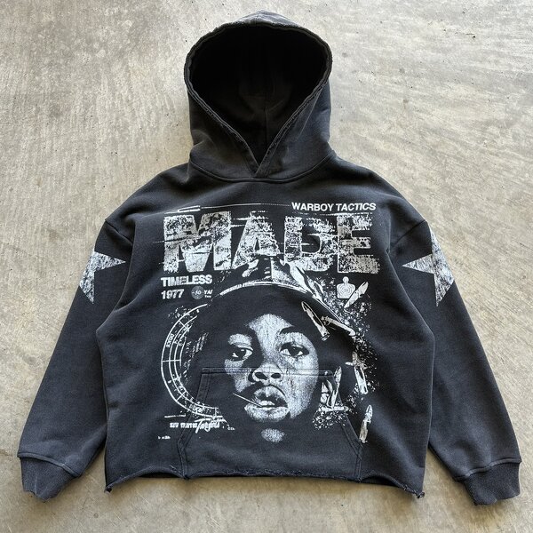 Men's Hoodie Factory - Custom Vintage Boxy Heavyweight Hoodie