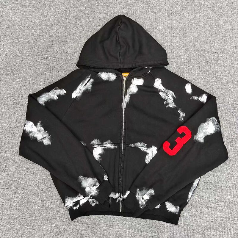 Men's Hoodie Factory - Custom Heavyweight Acid Wash Embroidered Hoodie