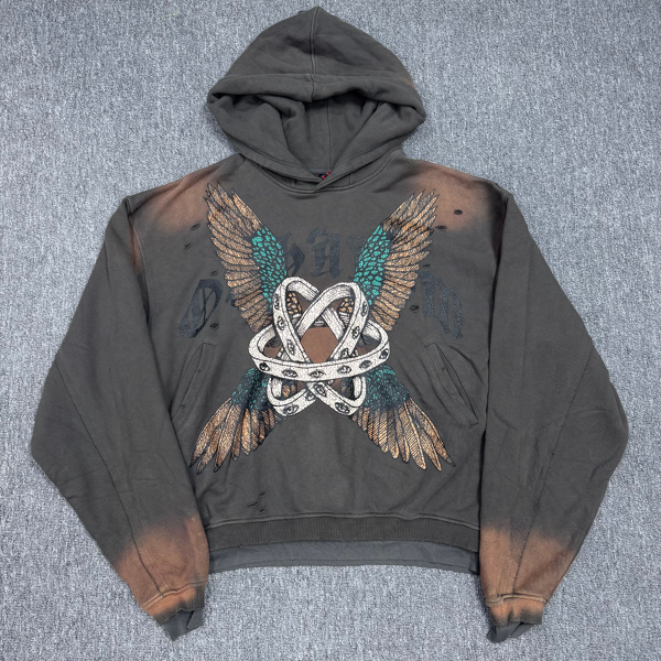 Zip Hoodie Factory - Custom 400GSM Vintage Sun Faded Hoodie Jacket