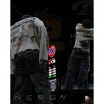 Long Sleeve T-Shirt Factory - Custom Waffle Distress Raw Hem Tee