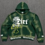 Men's Zip Hoodie Factory - OEM Custom Vintage Distressed Hoodie