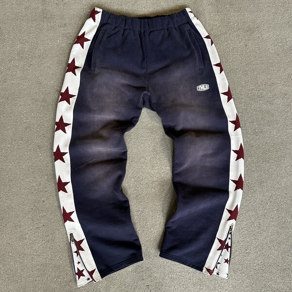 Men's Sweatpants Factory - Custom Acid Wash Zip Ankle Pants