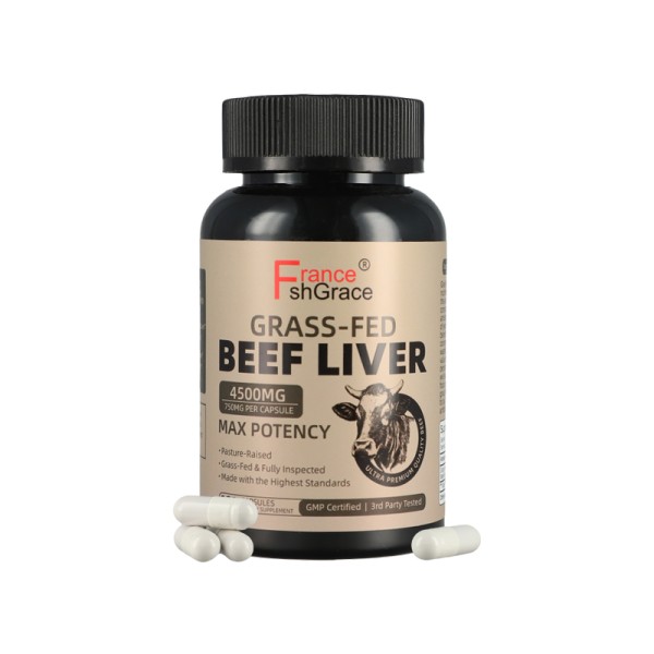 OEM Natural Iron Vitamin A, B12 for Energy Beef Liver Supplement Powder Beef Liver Capsules