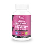 Women's Vaginal Prebiotic with Cranberry  D -Mannose 60 Capsules for Feminine Flora Balance Detox & Hormonal Support