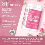 Multi Collagen Peptides Exyract Featuring Collagen Types I, II, III Support for Beauty Health Multi Collagen Peptides Powder