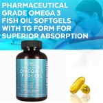 Omega 3 Fish Oil with EPA and DHA Supplements Fish Oil Supplement for Brain and Heart Health Promote Immunity, and Skin Health.