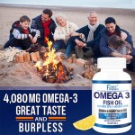 Omega 3 Fish Oil 1200mg Supplement With EPA and DHA for Adults Support Heart and Brain Health Omega 3 Fish Oil Softgel