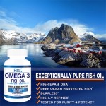 Omega 3 Fish Oil 1200mg Supplement With EPA and DHA for Adults Support Heart and Brain Health Omega 3 Fish Oil Softgel