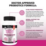 Menopause Supplements for Women - 40 Billion CFU, Support for Hot Flashes Night Sweats Mood  Swings and Balance, 60 Capsules