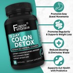 Premium Colon Detox Supplement Constipation Bowel Movement Supplements for Stomach Bloating Support Colon Detox Capsules