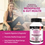 Menopause Probiotics Probiotic Supplements for Women 40 Billion CFU 60 Caps for Hot Flashes Night Sweats Mood Swings and Balance