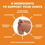 Glucosamine Chondroitin Supplement for Relieving Joint Pain Supplement Bone Nutrition and Lubricate Bone Joints.