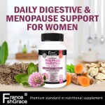 Menopause Supplements for Women - 40 Billion CFU, Support for Hot Flashes Night Sweats Mood  Swings and Balance, 60 Capsules