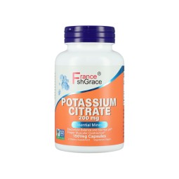 Potassium Citrate 200mg Supplement for Adults Electrolyte Balance and Normal pH Proper Muscle Contraction