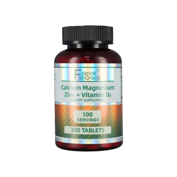 Calcium Magnesium Zinc D3 Supplement for Bone  Support Calcium 1000mg Magnesium 400mg Zinc 25mg   Vitamin D3 600 IU 300 Tablets