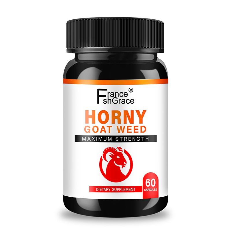 Horny Goat Weed 60 Capsules with Maca & Ginseng Supplement for Him & Her
