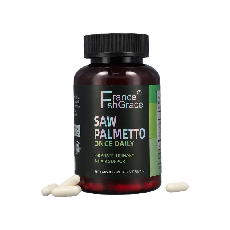 Saw Palmetto Supplement for Men Prostate Urinary and Hair Support Organic Saw Palmetto Capsules