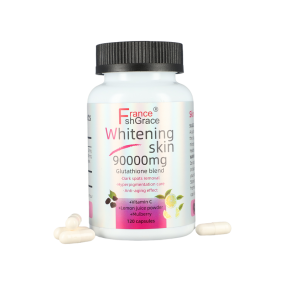 热卖黑斑痤疮去疤90000mg纯素皮肤漂白皮肤指甲关节支持皮肤美白胶囊