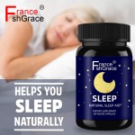 Natural Sleep Aid 10mg Melatonin L-Theanine Valerian Root Magnesium Chamomile Herbal Supplement Non-GMO Vegan Sleep Capsules