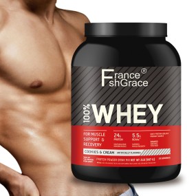 COOKIES CREAM Flavor Whey Protein Powder Healthcare Workout Supplement Muscle Building Whey Powder