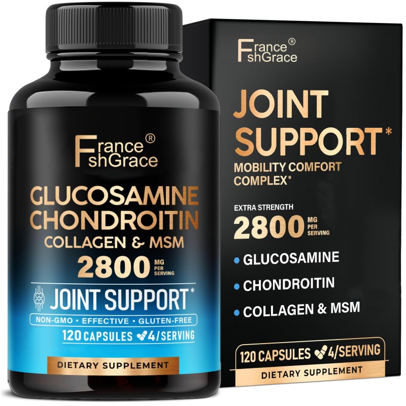 Glucosamine Chondroitin MSM 2800mg Supplement for Adults Support Joint Health Best Glucosamine Capsules