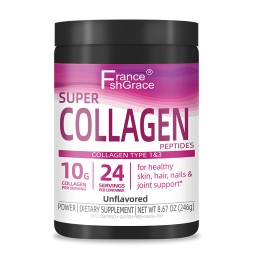 Super Collagen Peptides Powder, 7 Ounces, Non-GMO, Grass Fed, Paleo Friendly, Gluten Free, for Hair, Skin, Nails & Joints