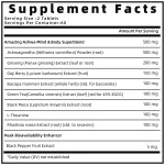 Organic Ashwagandha Root Extract Capsules for Stress Relief and Mood Enhancer Antioxidant Support Supplement 120 Capsules