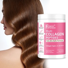 Multi Collagen Peptides Exyract Featuring Collagen Types I, II, III Support for Beauty Health Multi Collagen Peptides Powder